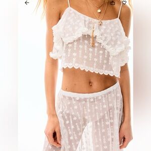 H&M White Lace Set S